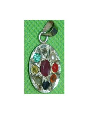 navaratnasilverpendant